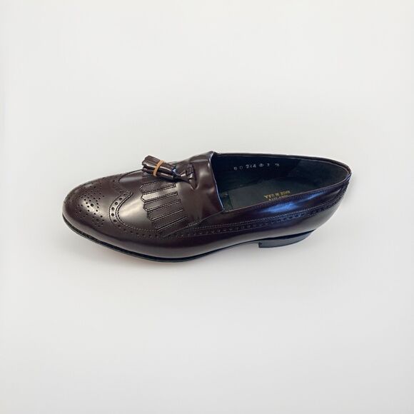 ET Wright Mens Leather Wing Tip Brogue Kiltie Tassel Loafers Burgundy US 9 D NIB main image 10